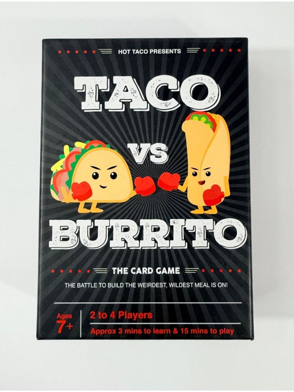 Taco Vs Burrito Fun Strategic Card Game For 2-4 Players Ages 7+ Fast-Paced Gamep
